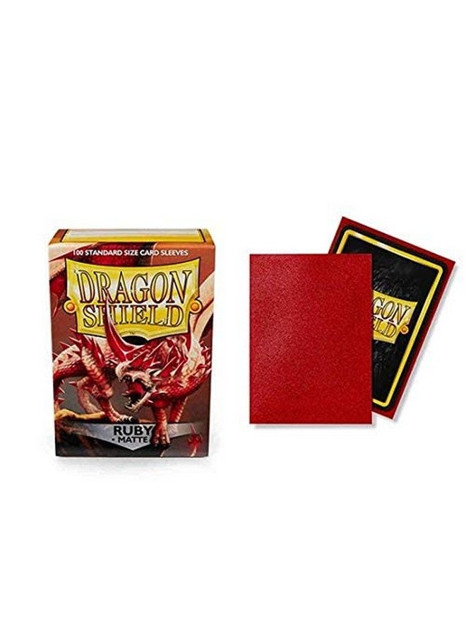 dragon shield 10 Packs Dragon Shield Matte Ruby Standard Size 100 ct Card Sleeves Display Case - Image 3