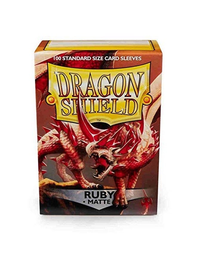 dragon shield 10 Packs Dragon Shield Matte Ruby Standard Size 100 ct Card Sleeves Display Case - Image 4