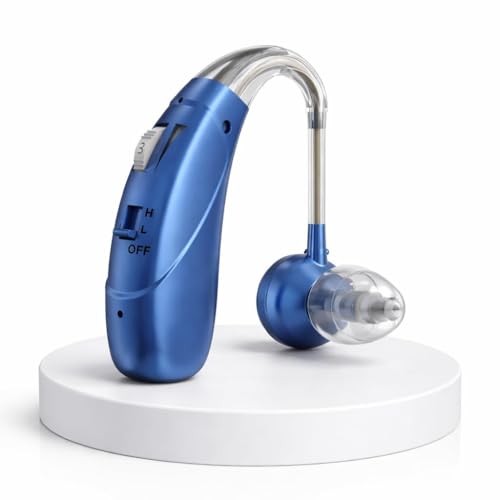 HP SOUND PLUS Hearing aids amplifier for seniors rechargeable ear hearing machine for old age (Blue) - Image 1