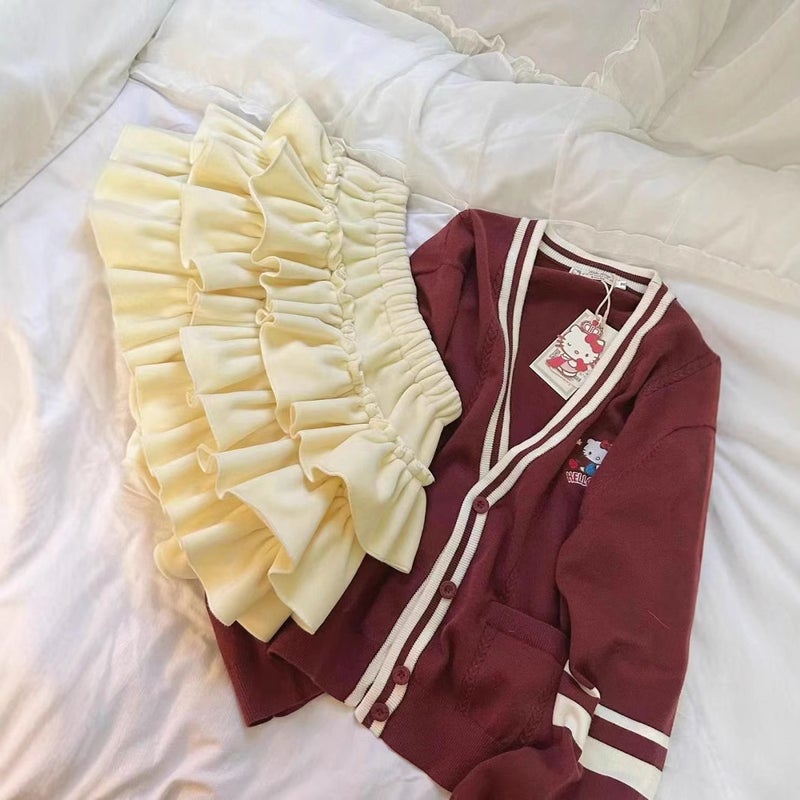 Pants Skirt Cake Skirt Baby Velvet Warm Anti-Exposure Short Style Slimming Look Cute Pumpkin Support Inside And Outside Two-Wear Skirt For Women - Image 5