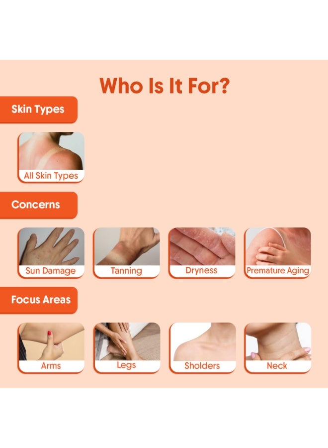 أرفي أورجانيك لوشن الجسم الواقي من الشمس العضوي الخالي من الزيوت من أرافي، عامل حماية من الشمس 50 PA++++ | مُختَبَر من قِبَل أطباء الجلدية (في الجسم الحي) | خفيف الوزن ولا يترك أثراً أبيض | حماية من الأشعة فوق البنفسجية UVA/UVB والضوء الأزرق | يحتوي على النياسيناميد وحمض الهيالورونيك | 200 مل - Image 4