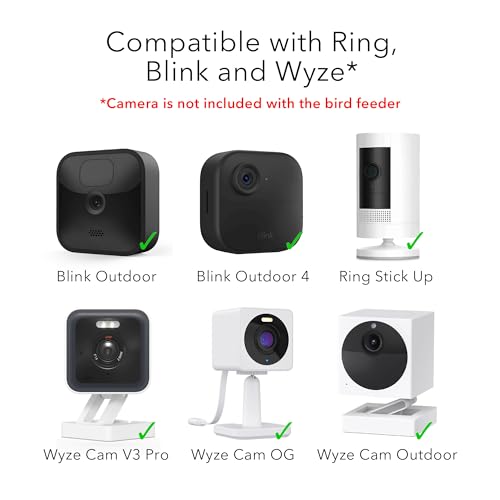 Wasserstein Bird Feeder Camera Case Compatible with Blink, Wyze & Ring Security Cameras Including Blink Outdoor 4, Wyze Cam OG & Ring Stick Up Camera (Camera NOT Included) - Image 3