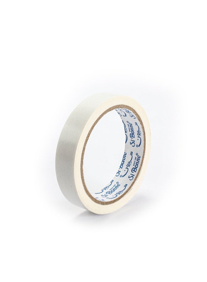 Si Bonne Heavy Duty Double Sided Tape for Chocolate Wrapping and Floral Decoration, 2 cm, 140 Rolls/Carton - Image 1