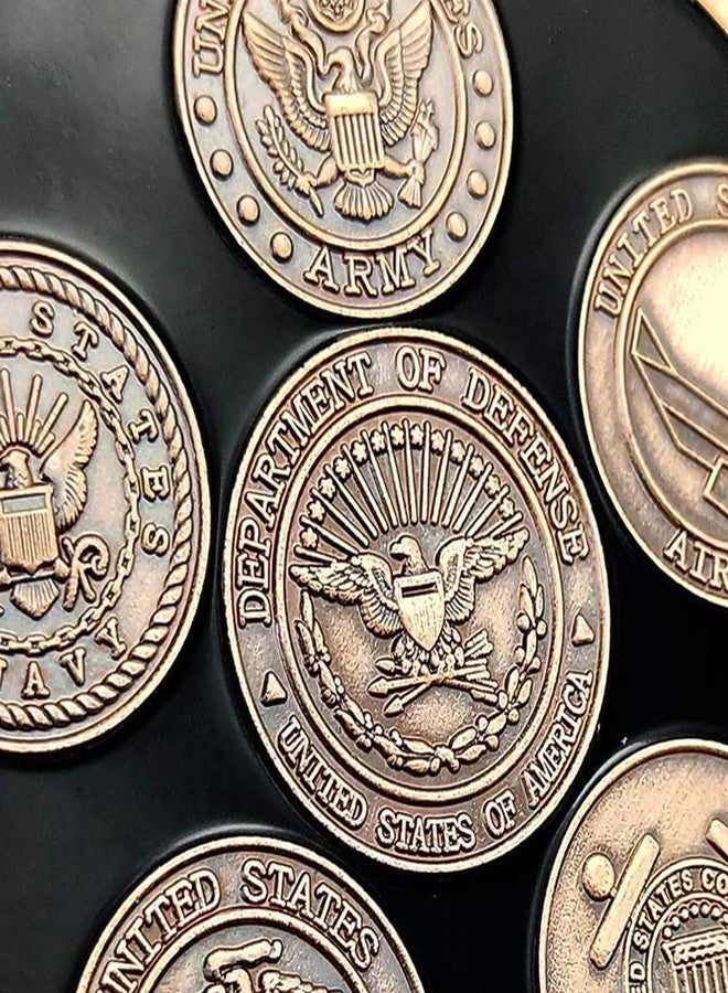 Glamtune USA Proud Military Family Military Challenge Coin Veteran Medallion (Bronze) - Image 4