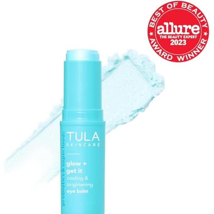 TULA Probiotic Skin Care Glow & Get It Cooling & Brightening Eye Balm | Dark Circle Under Eye Treatment, Instantly Hydrate and Brighten Undereye Area, Portable and Perfect to Use On-the-go | 0.35 oz - Image 3