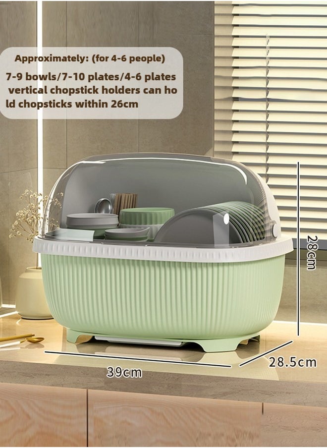 Dish Storage Box Bottle Drainer Dish Rack with Lid Dish Strainer Kitchen Dish Racks Cutlery Drying Rack Dish Holder for Cabinet Utensil Holder Rack Dish Drain Board Dish Dry Rack