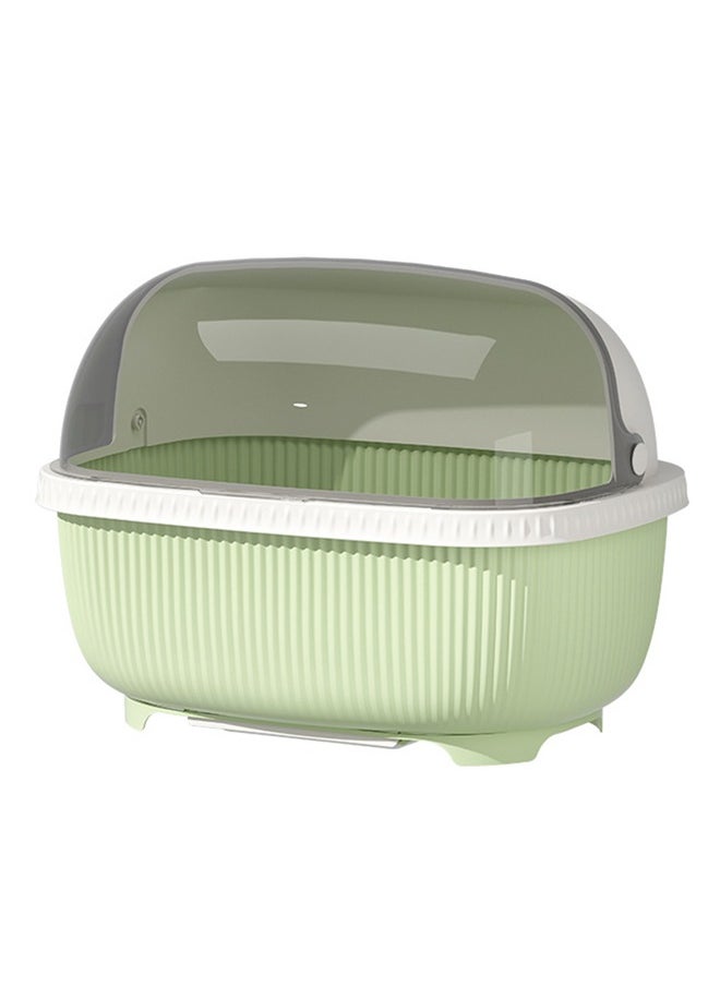 Dish Storage Box Bottle Drainer Dish Rack with Lid Dish Strainer Kitchen Dish Racks Cutlery Drying Rack Dish Holder for Cabinet Utensil Holder Rack Dish Drain Board Dish Dry Rack