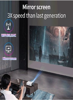 Mi VAZA Portable HD LCD projector torch, wireless internet, Android 9.0, outdoor and indoor, model T01A - white color  - Image 4