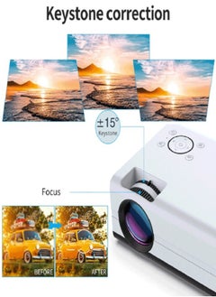 Mi VAZA Portable HD LCD projector torch, wireless internet, Android 9.0, outdoor and indoor, model T01A - white color  - Image 5