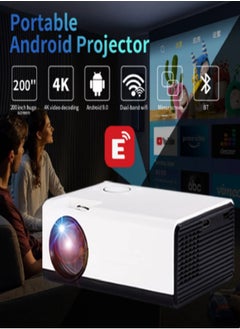 Mi VAZA Portable HD LCD projector torch, wireless internet, Android 9.0, outdoor and indoor, model T01A - white color  - Image 1