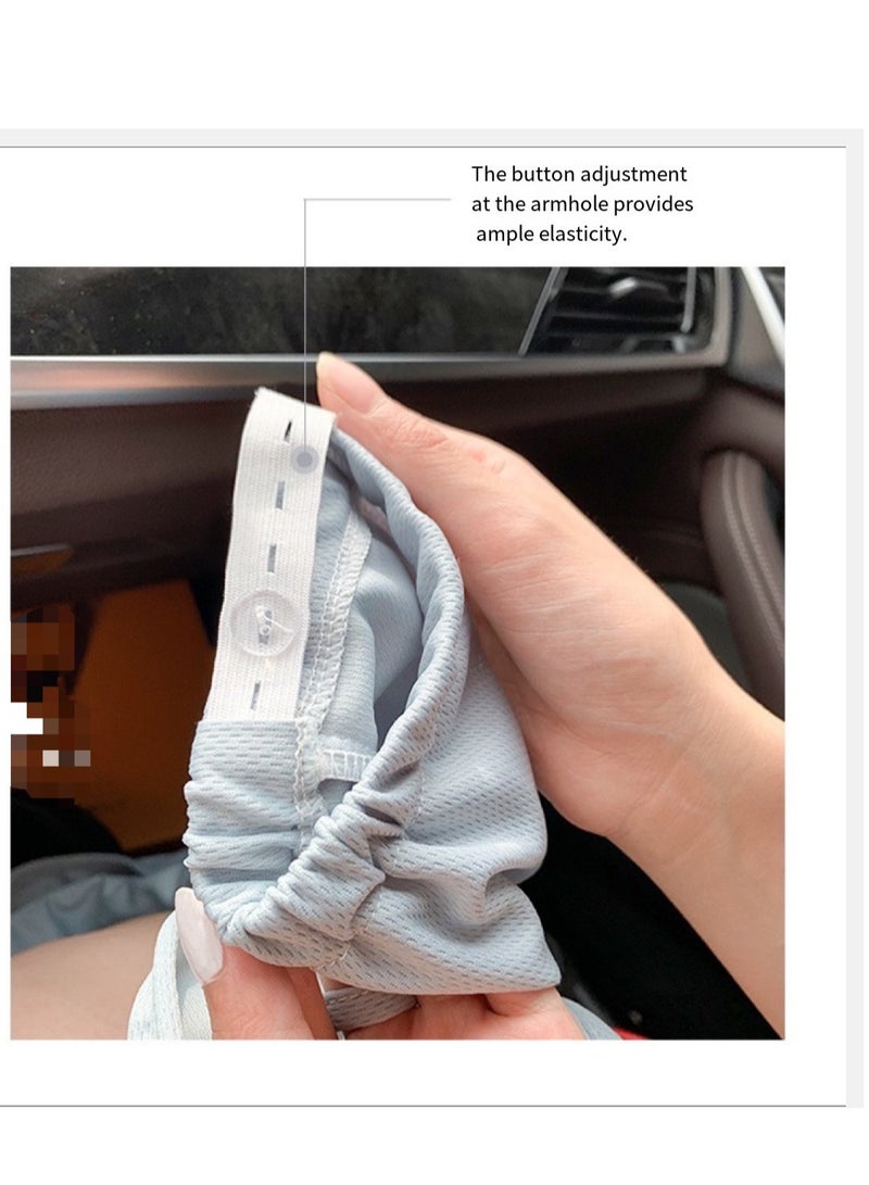Generic Women Sun Protection Arm Sleeves Hand Gloves Cover are Skin-Friendly Cool to The Touch Light Breathable and Stretchy  - Image 5