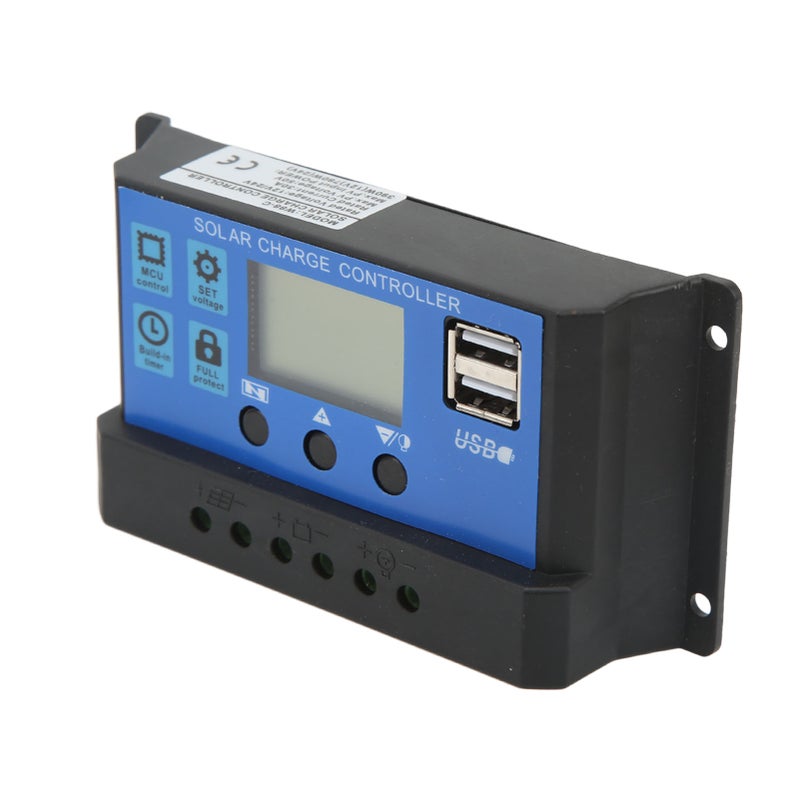 12V 24V Solar Charge Controller USB Port Overcharge Protection Solar Panel Battery Regulator with LCD Display 10A - Image 4