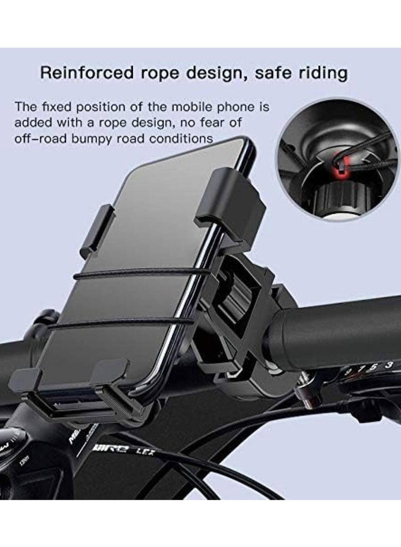 Yesido Bike Cell Phone Holder Adjustable Anti Shake Bicycle Bracket Mobile Phone Holder 360° Rotation Stand for Bike Bicycle and Motorcycle Model C94 Black - Image 2
