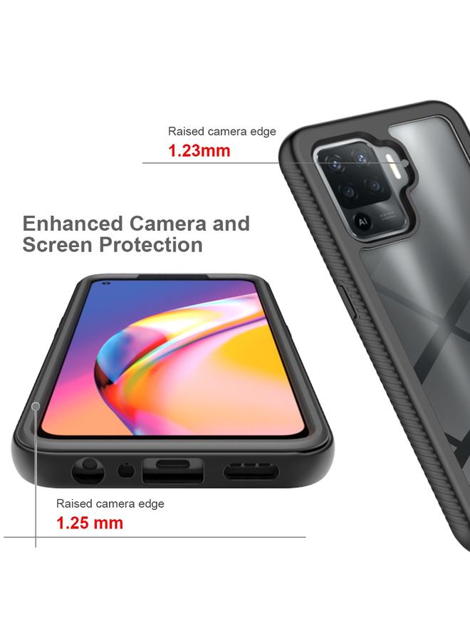 اس-توب جراب لهاتف OPPO A94 Starry Sky بلون سادة مقاوم للصدمات مصنوع من مادة البولي يوريثين الحراري + TPU - Image 5