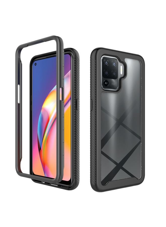 اس-توب جراب لهاتف OPPO A94 Starry Sky بلون سادة مقاوم للصدمات مصنوع من مادة البولي يوريثين الحراري + TPU - Image 1