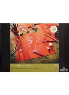 REMBRANDT Toned Sanguine Red Multi-Purpose Art Block Sketch Drawing Notebook 180 gr A3 50 Sheets 