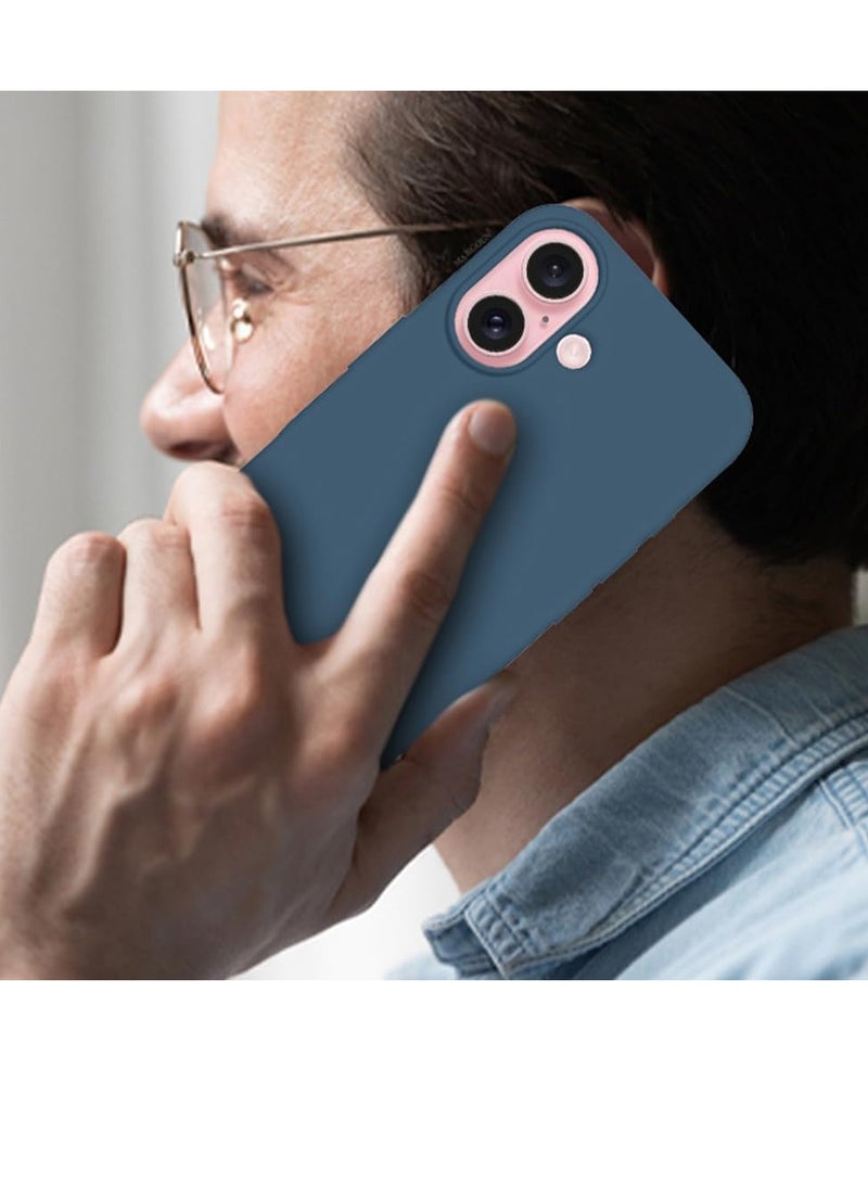 Liquid Silicone iPhone 16 Plus Case - Ultra Slim, Drop Protection, Soft Anti-Scratch Microfiber Lining (Model F) - Image 5