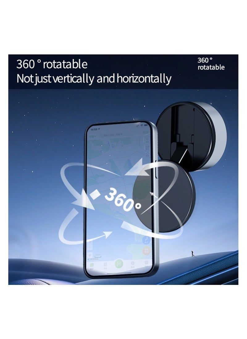 Generic - X10Q Vacuum Adsorption Car Dashboard Mounting Bracket Center Console Navigation Holder, Universal 360° Rotating Phone Mount for GPS, Smartphones, and Tablets Anti-Slip, Easy Installation - Image 1