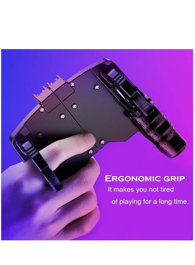Mobile Game Controller for PUBG/Call of Duty/Fortnite,aim Trigger Fire Buttons L1R1 Shooter Sensitive Joystick,Gamepad for 4.7-6.5 inch iPhone & Android Phone - Image 5