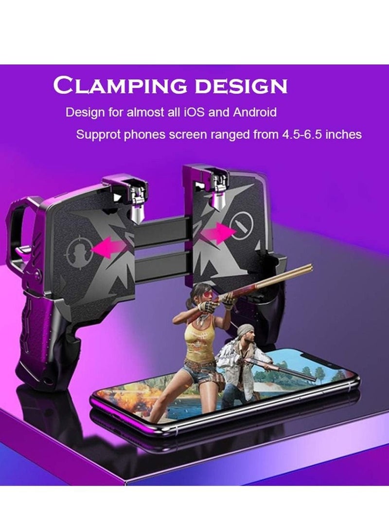 Mobile Game Controller for PUBG/Call of Duty/Fortnite,aim Trigger Fire Buttons L1R1 Shooter Sensitive Joystick,Gamepad for 4.7-6.5 inch iPhone & Android Phone - Image 3