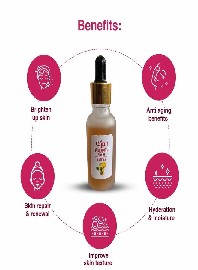 كا-مي سيروم كامي المضاد للاسمرار بخلاصة الأناناس، 30 مل، مع البروميلين لتفتيح البشرة وتحسين ملمسها. - Image 4