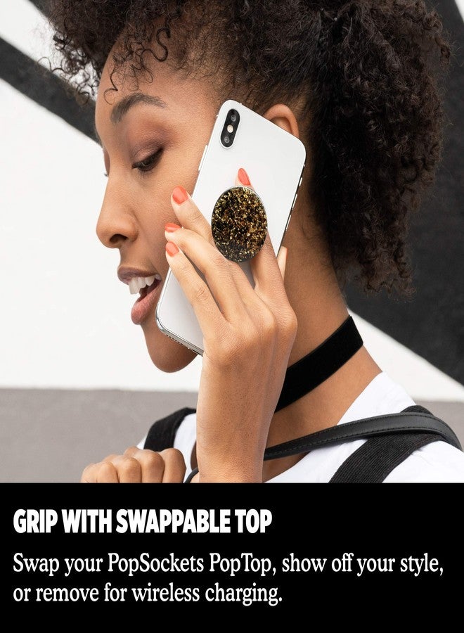 PopSockets: PopGrip Expanding Stand and Grip with a Swappable Top for Phones & Tablets - Foil Confetti Gold - Image 4