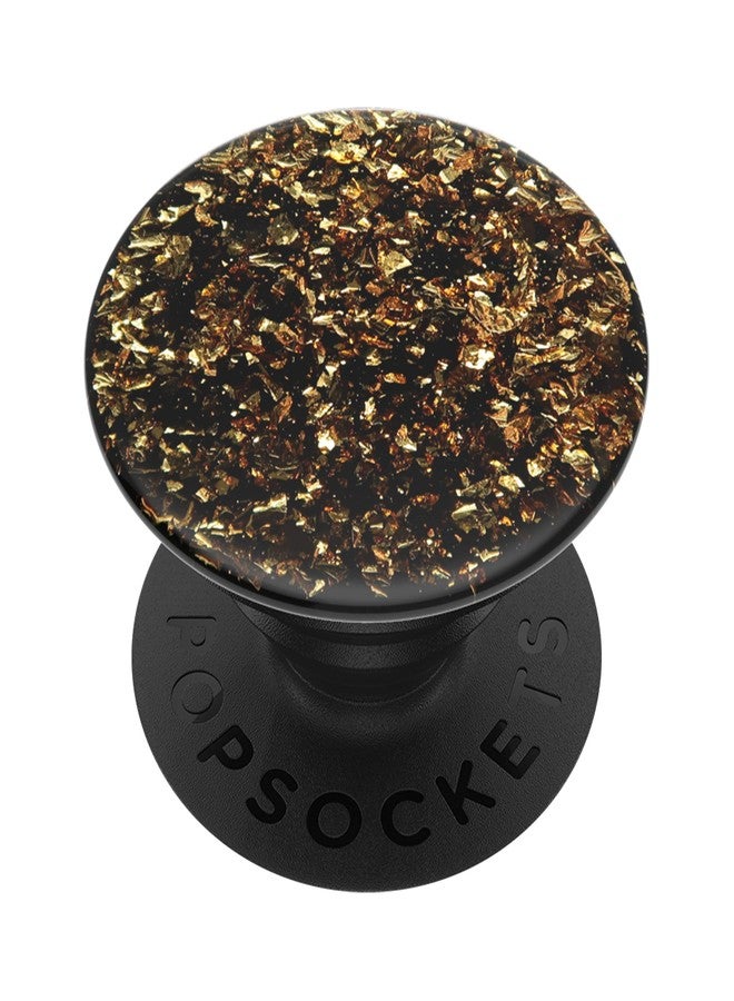 PopSockets: PopGrip Expanding Stand and Grip with a Swappable Top for Phones & Tablets - Foil Confetti Gold - Image 1