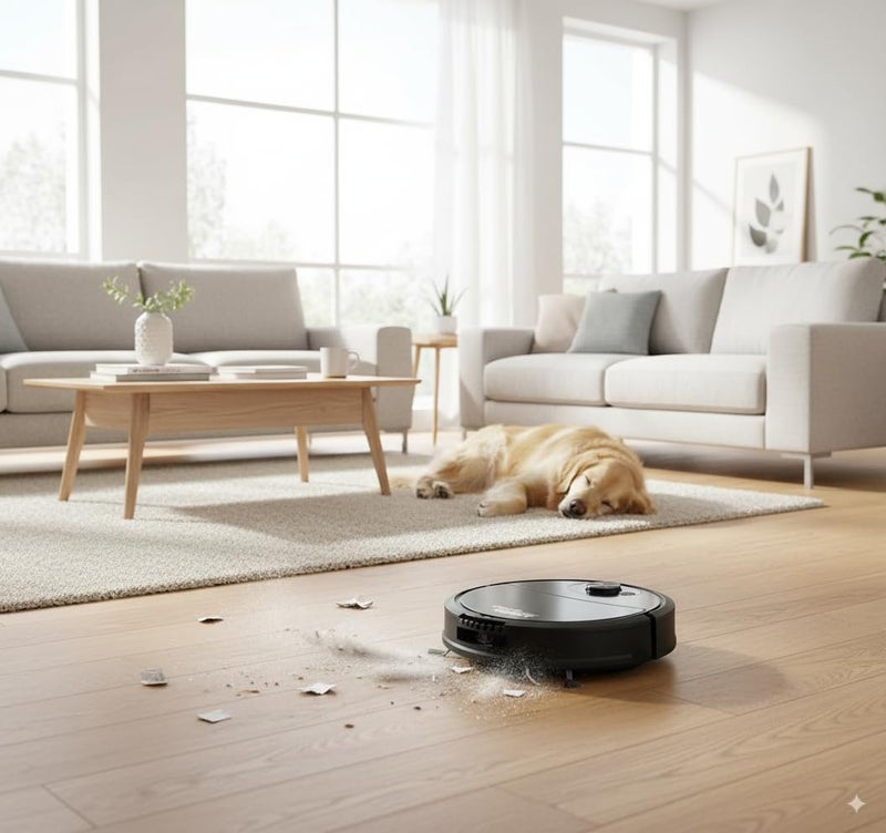 Orlenic Mini Cleaning Robot Automatic Vacuum Cleaner 3-in-1 Sweeping Robot, Ultra-Thin Silent Floor Cleaner for Pet Hair, Hard Floors, Carpets, Lightweight USB Rechargeable Robotic Mop and Sweeper - Image 3