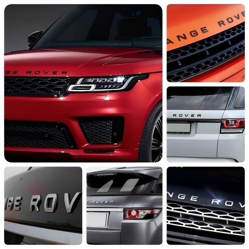 QOMAGO Car Emblem for Front Hood and Trunk lid Rear ABS Material Compatible with Range Rover car Badge car Style Replacement (Gloss Black) - Image 5
