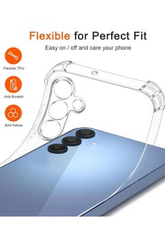 ten.tech Ten Tech Transparent cover with anti-shock corners made of heat-resistant polyurethane for Samsung Galaxy A15 4G / 5G – Transparent  - Image 3