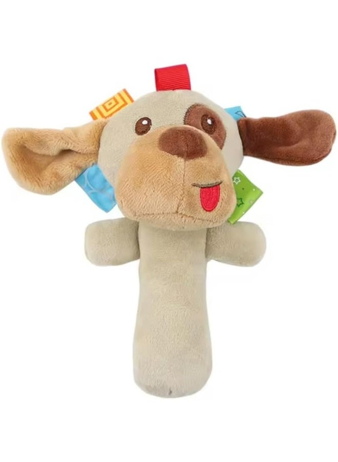 Baby Rattle Toy with Sensory Tags and Sound Features for Early Development