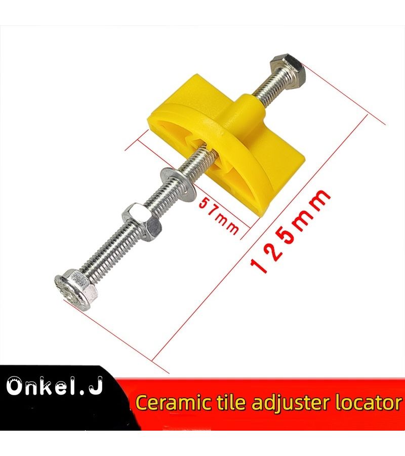 Yellow 4 Fold ABS Multifunctional Ruler Tile Regulator Angle Measuring Level T Square - Image 4