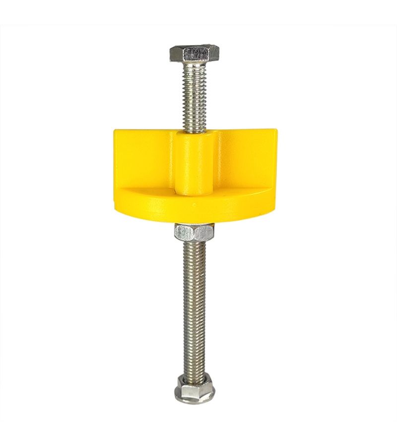 Yellow 4 Fold ABS Multifunctional Ruler Tile Regulator Angle Measuring Level T Square - Image 3