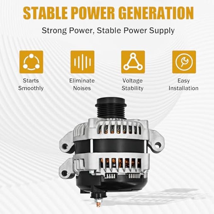 HonHuCo 04801779AG High Output 300 Amp 14V Alternator for Chrysler 300 Dodge Chalenger Charger Jeep 2011-2023 3.6L - Image 2