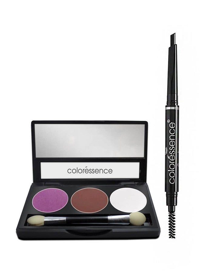Coloressence Satin Eyeshadow Palette | Pearl Effect Eyeshades | One Swipe Application | Shimmer Effect|Amethyst-7.5gm - Image 1