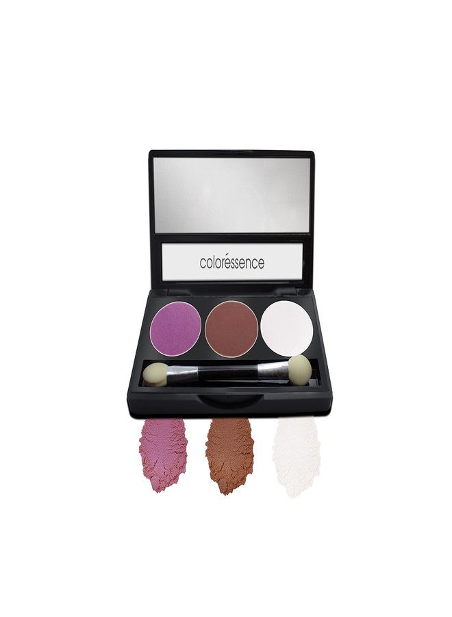 Coloressence Satin Eyeshadow Palette | Pearl Effect Eyeshades | One Swipe Application | Shimmer Effect|Amethyst-7.5gm - Image 2