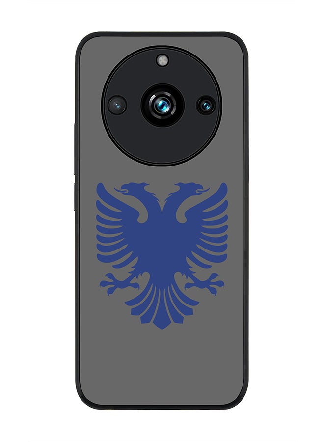 Stylizedd Rugged Black Edge case for Realme 11 Pro/Realme 11 Pro+, Custom Slim fit Flexible Anti Drop Thin Phone Case Cover - Albanian Eagle - Image 1