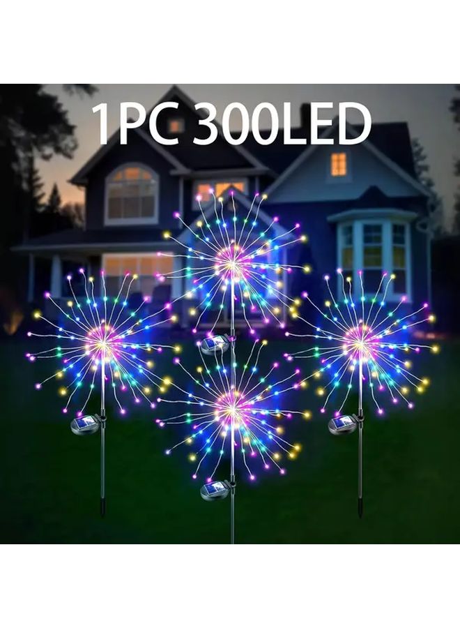 300 LED Smart Solar Fireworks Lights Outdoor Garden Patio Pathway Party Decoration - Image 1