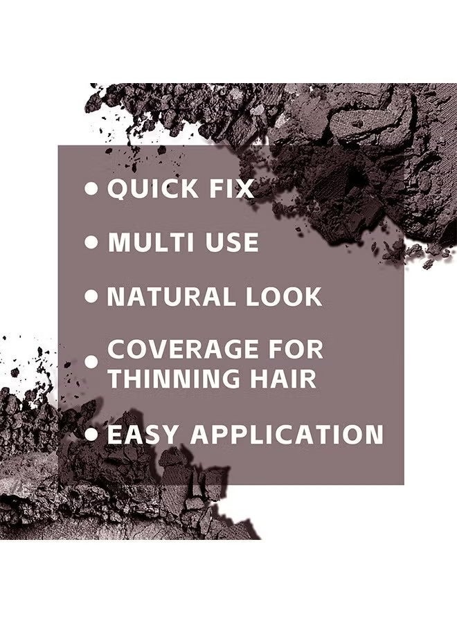 kakashow Hairline Powder, Hair Root Concealer, Instantly Root Cover Up Hairline Cream, Long Lasting Hair Shadow Powder, Hair Concealer For Greys, Thinning Hair, Hair Toppers, Hair Root Dye, Thin Hair Powder (Brown) - Image 2