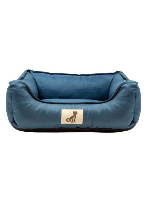 عش كلب مربع كتان – سرير مريح قابل للتنفس للكلاب والقطط