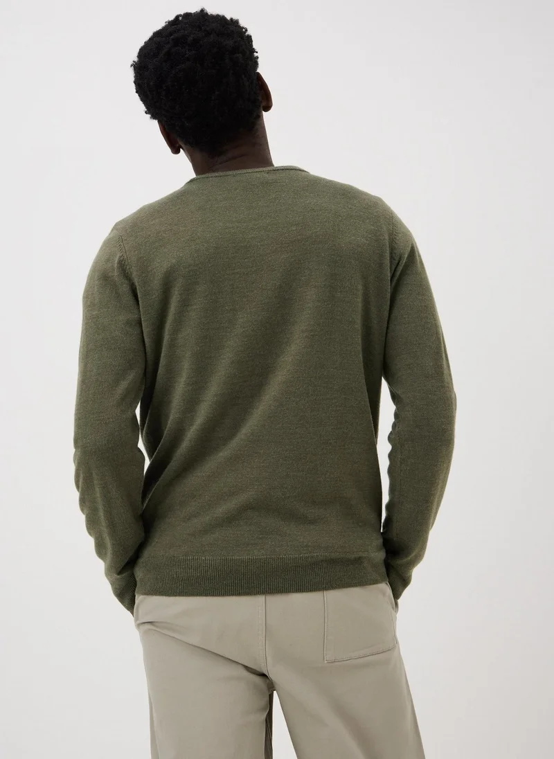 ماتلان Green Supersoft Crew Neck Jumper