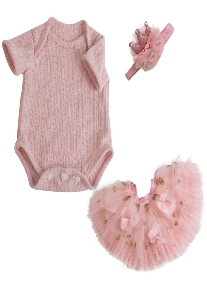 EKOKIZ Reborn Baby Dolls Clothes Girl Pink Baby Clothes for Dolls 17-20 Inches Doll Outfits and Accessories for Realistic Newborn Girl - Image 1