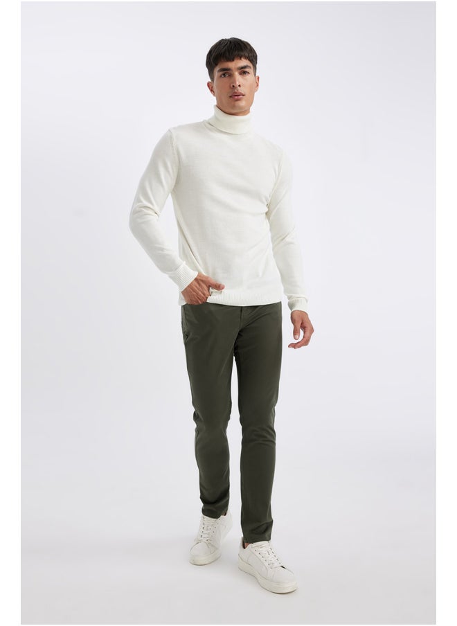 DeFacto Man Tricot Slim Fit Turtle Neck Long Sleeve Pullover  - Image 4
