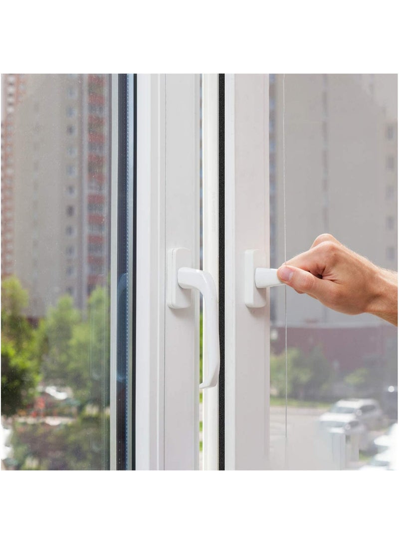 Adhesive Weather Stripping Foam Tape Window Door Draught Excluder SoundProof Strip Seals for Gap Seal 4 Rolls Total 4M Long Noise Muffling - Image 3