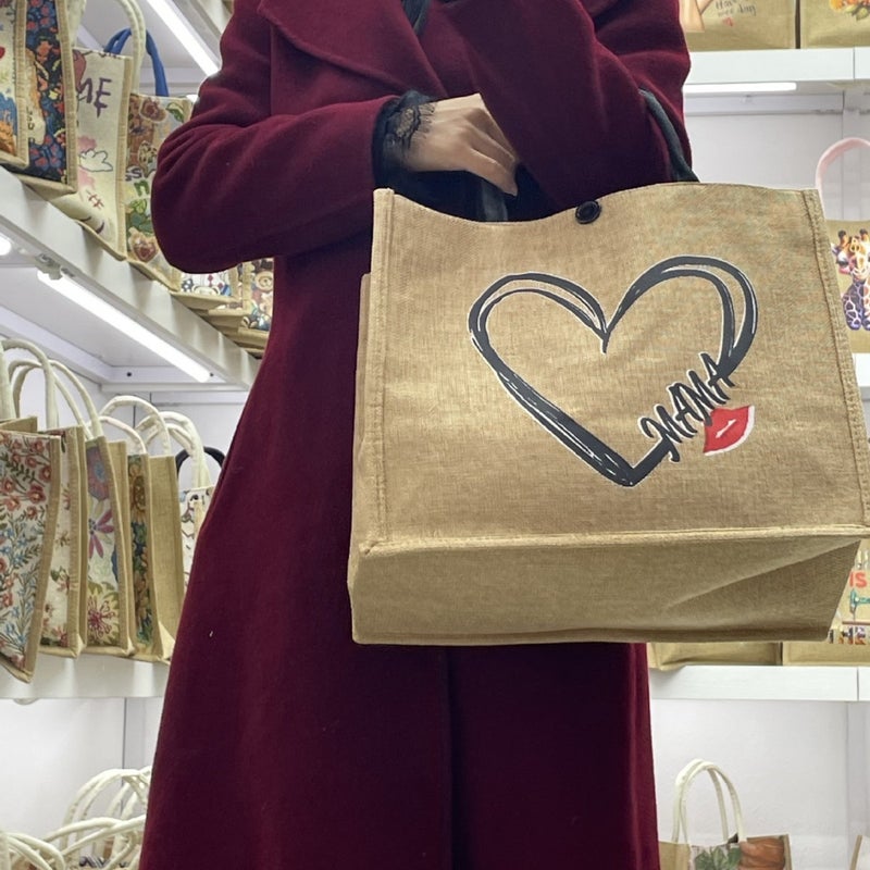 Lunch Bag Tote Bag For Work, Large Capacity Lunch Box Bag, Canvas Bag, Portable - Image 4