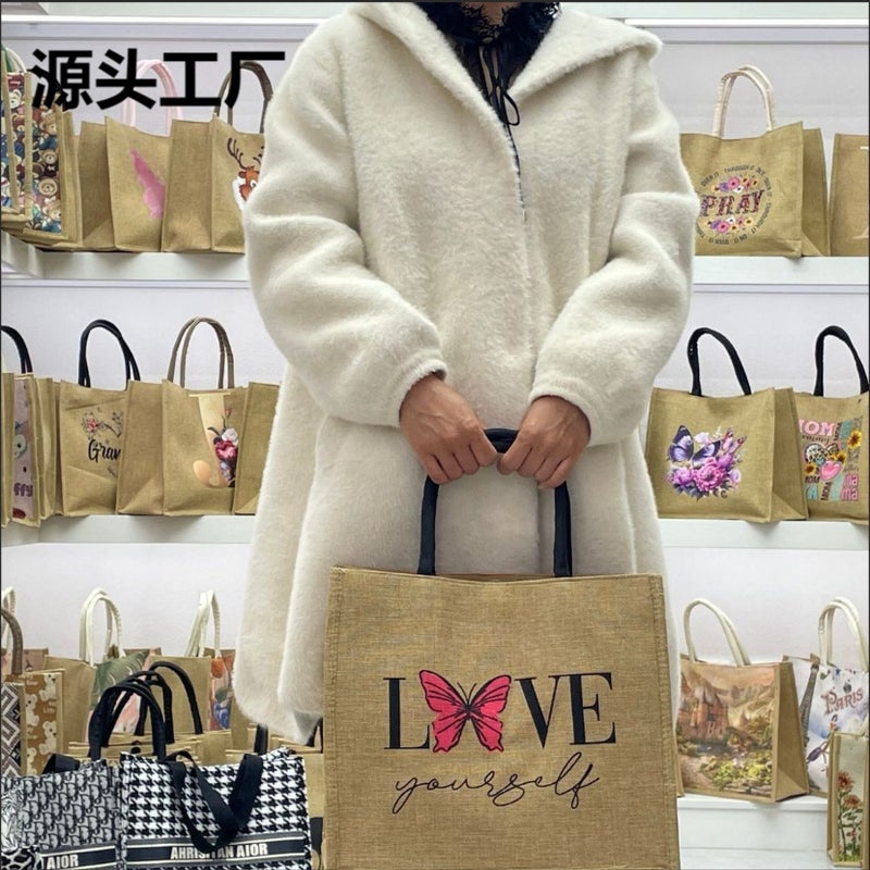 Lunch Bag Tote Bag For Work, Large Capacity Lunch Box Bag, Canvas Bag, Portable - Image 2
