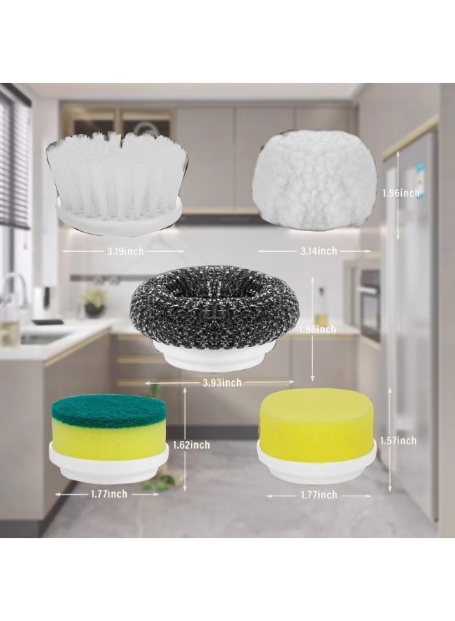 Bukela Electric Spin Scrubber Cordless, Portable Multifunctional Power Cleaning Scrubber Brush for Bathroom Kitchen, Electric Handheld Cleaning Brush Tools, Tub Window Dish Carpet Shower Cleaner Scrubber - Image 3