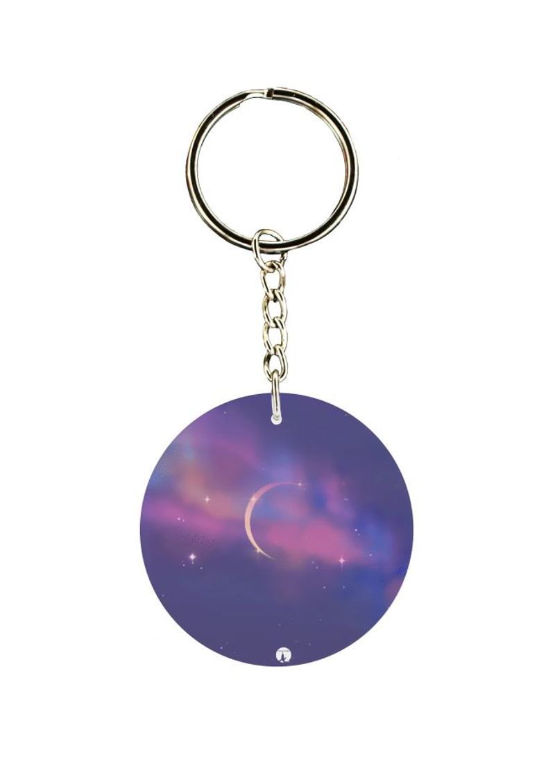 Starry Night Printed Keychain