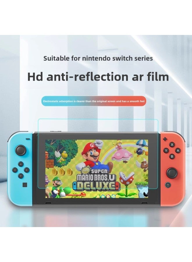 For Nintendo SwitcholedAR Film Anti-reflective Accessories HD Switch2 Game Handheld Protection NS2-Color:Switch (ar Anti-reflective Film) With Packaging + Cleaning Bag - Image 1