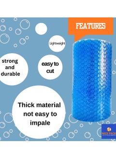 Nice Pack BLUE Air Bubble Wrap Roll for cushioning, packaging, wrapping, moving with very high cushioning strength, Size 30cm x 5m  - Image 2
